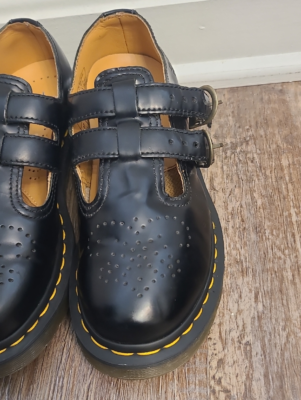Dr Martens 8065 Mary Jane Buckle Strap Shoes - Picture 5 of 9
